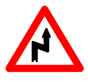 Sign 6: Right Reverse Bend