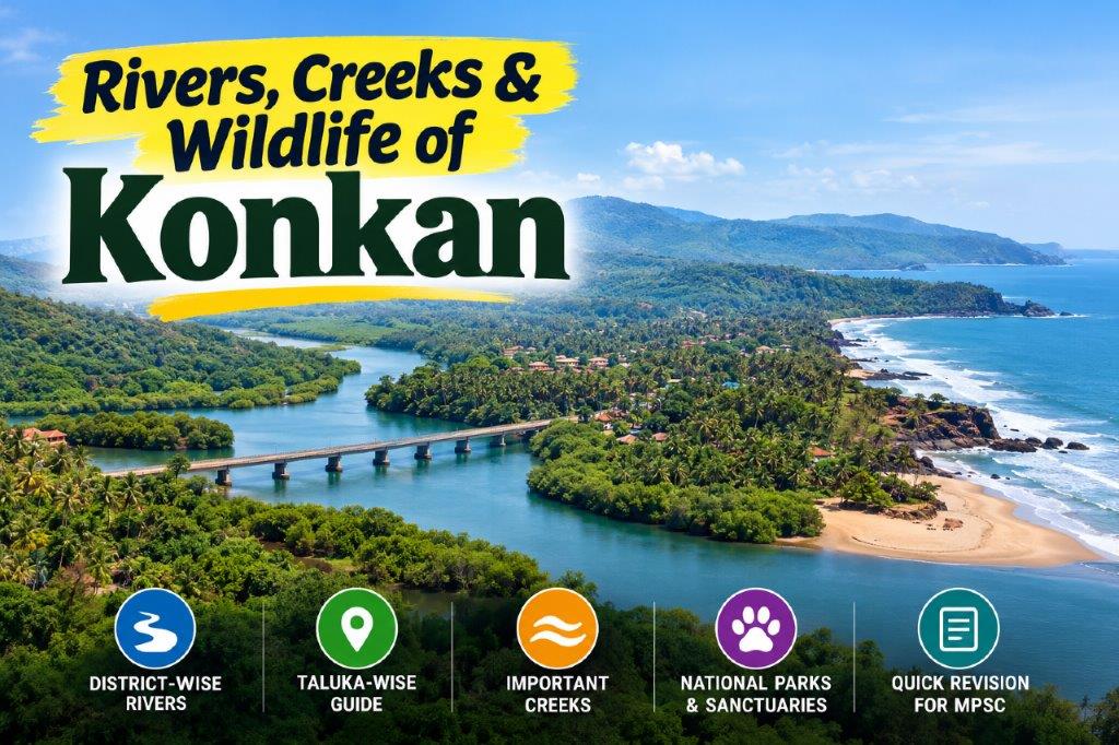 Rivers in Konkan: District-Wise and Taluka-Wise Guide for MPSC