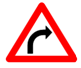 Sign 3: Right Hand Curve